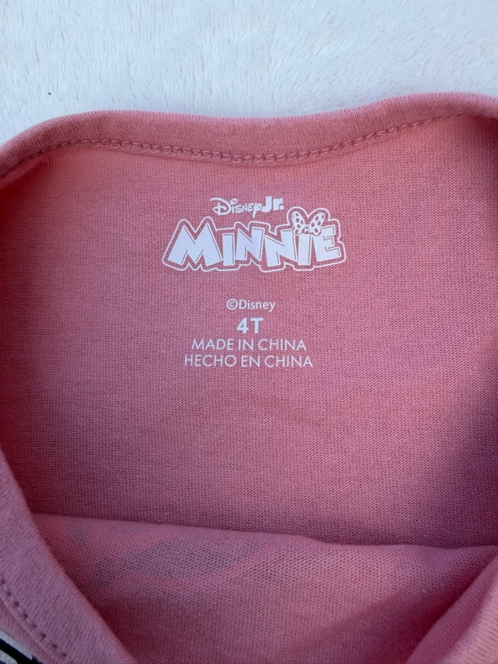 Disney Pink and Mauve Minnie Mouse Leopard-Matching Set Size 4 - Picture 4 of 9